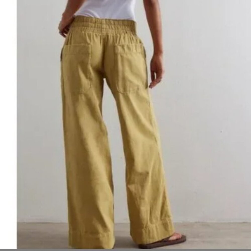 NEW Denim Pull-On Jeans turmeric color - Picture 2 of 4